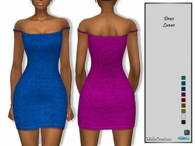 Dress Lunar By Mahocreations Sims 4 CC