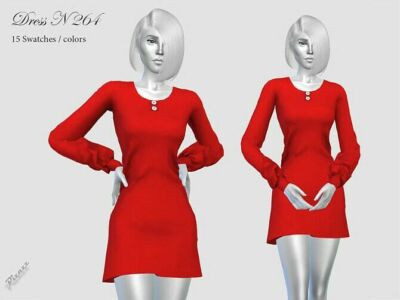 Dress N 264 By Pizazz Sims 4 CC