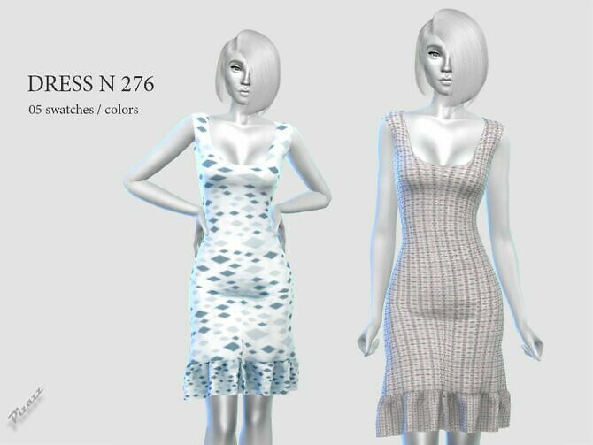 Dress N 276 By Pizazz Sims 4 CC