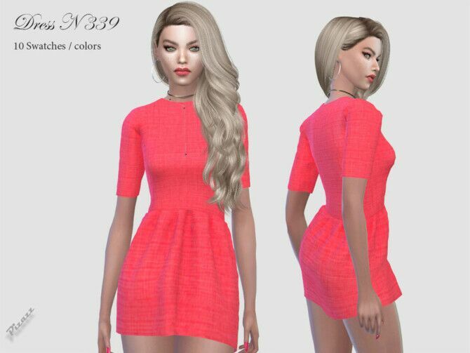 Dress N 339 By Pizazz Sims 4 CC