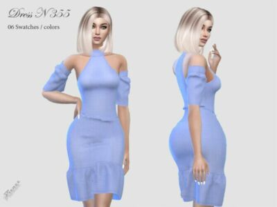 Dress N 355 By Pizazz Sims 4 CC