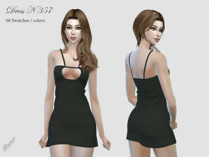 Dress N 357 By Pizazz Sims 4 CC