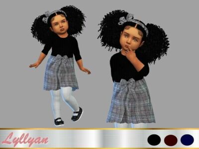 Dress Paola Toddler By Lyllyan Sims 4 CC