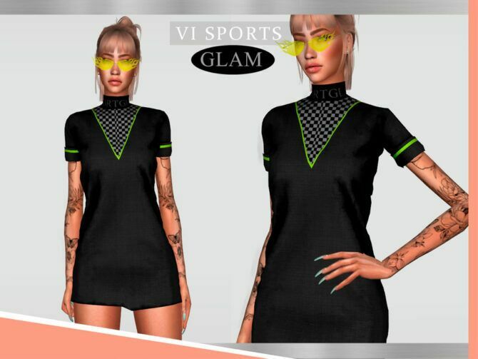 Dress Sportglam VI – II By VIY Sims Sims 4 CC