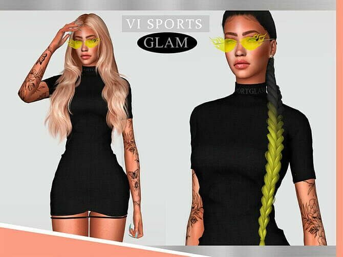 Dress Sportglam VI – III By VIY Sims Sims 4 CC