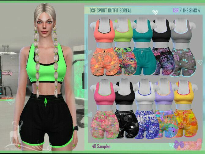 Dsf Sport Outfit Boreal By Dansimsfantasy Sims 4 CC