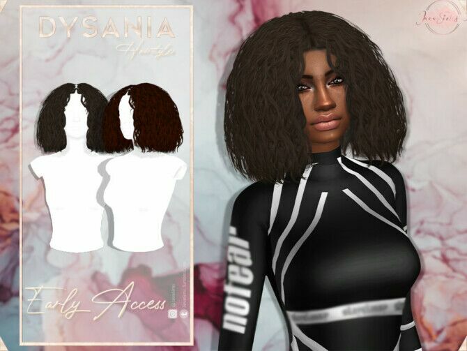 Dysania Hairstyle By Javasims Sims 4 CC