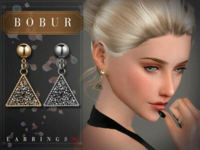 Earrings 34 By Bobur3 Sims 4 CC