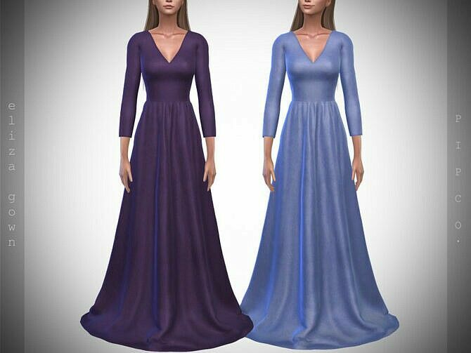 Eliza Gown By Pipco Sims 4 CC