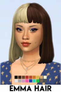 Emma Hair At Vikai Sims 4 CC