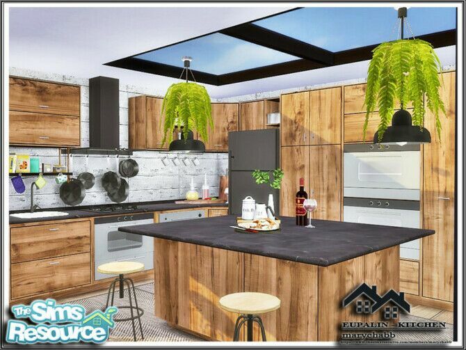 Eupalin Kitchen By Marychabb Sims 4 CC