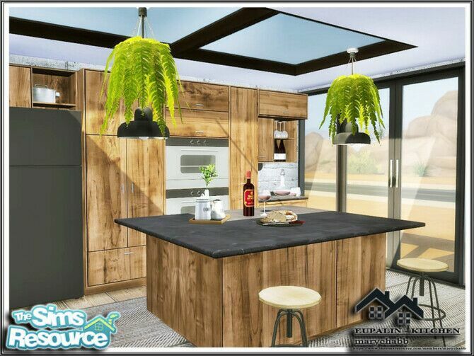 sims 4 cc eupalin kitchen by marychabb 2