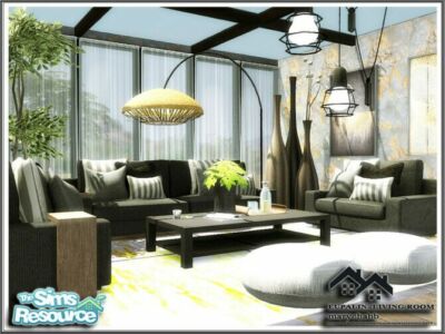 Eupalin Living Room By Marychabb Sims 4 CC