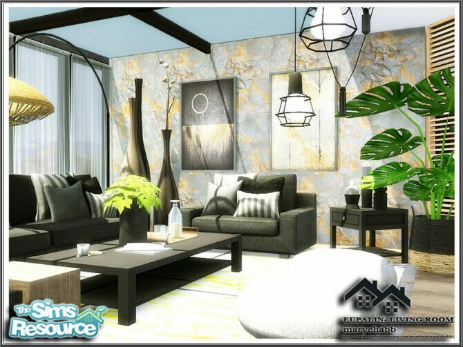 sims 4 cc eupalin living room by marychabb 2