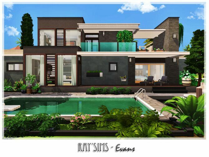 Evans House By Ray_Sims Sims 4 CC