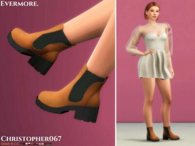 Evermore Boots By Christopher067 Sims 4 CC