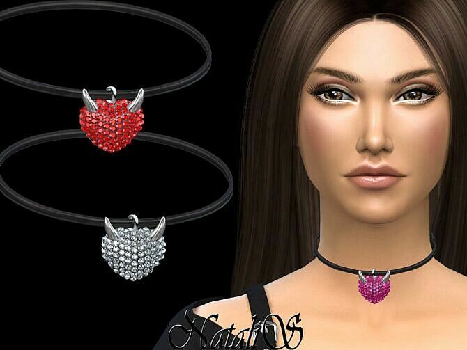 Evil Heart Pendant By Natalis Sims 4 CC