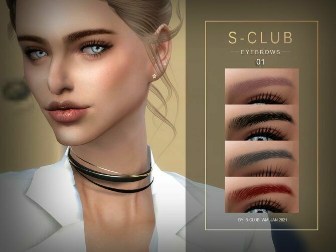 Eyebrows 202101 By S-Club WM Sims 4 CC