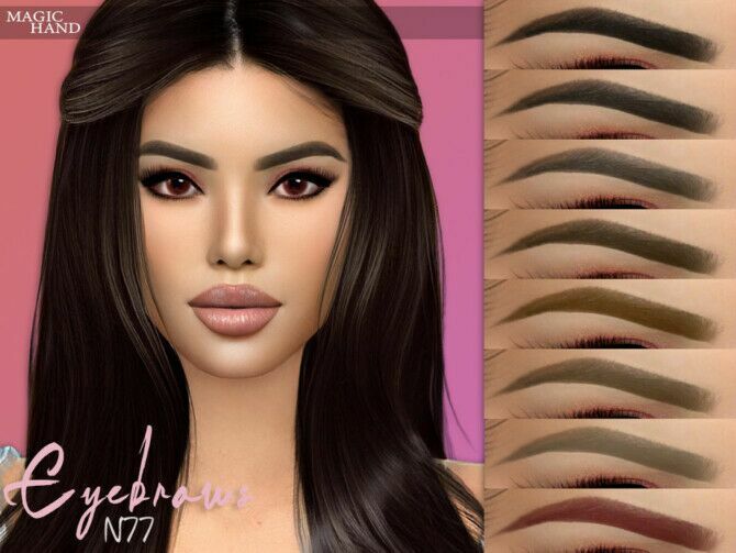 Eyebrows N77 By Magichand Sims 4 CC