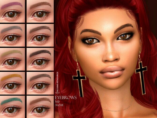 Eyebrows N9 By Suzue Sims 4 CC