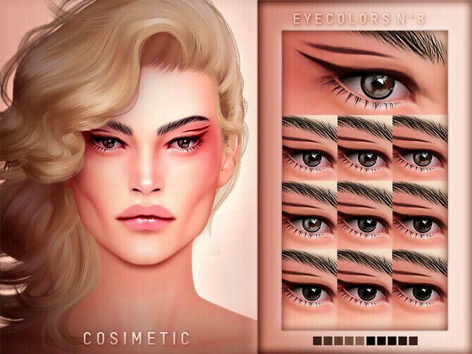 Eyecolors N8 By Cosimetic Sims 4 CC