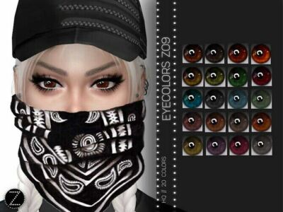 Eyecolors Z09 By Zenx Sims 4 CC