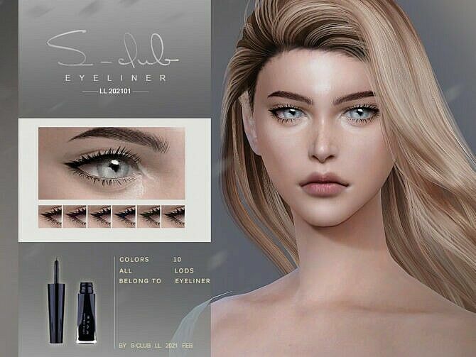 Eyeliner 202101 By S-Club LL Sims 4 CC