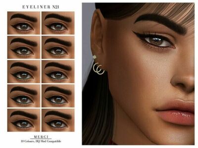 Eyeliner N21 By Merci Sims 4 CC