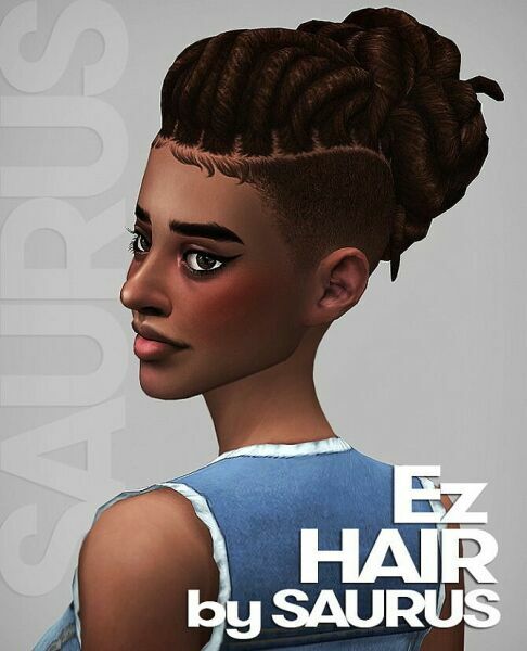 Ez Hairs V1 And V2 At Saurus Sims Sims 4 CC