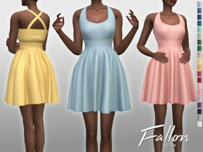 Fallon Dress By Sifix Sims 4 CC