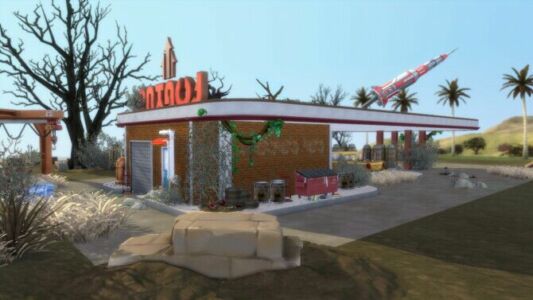 Fallout 4 RED Rocket GAS Station