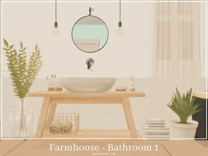 sims 4 cc farmhouse bathroom 1 by mini simmer 2