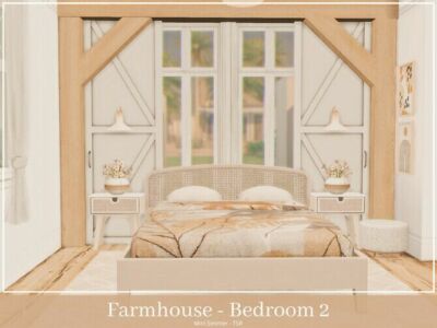 Farmhouse Bedroom 2 By Mini Simmer Sims 4 CC