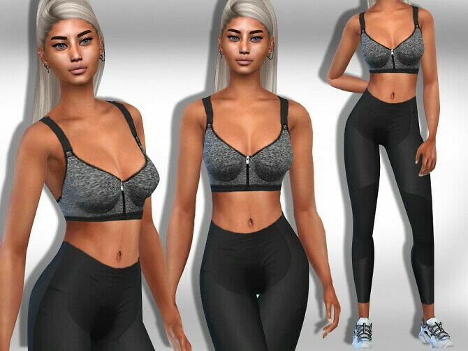 Female Full Athletic Outfit By Saliwa Sims 4 CC