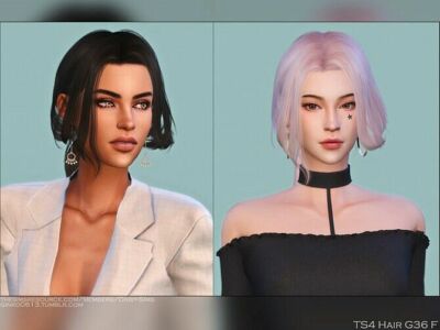 Female Hair G36 By Daisy-Sims Sims 4 CC