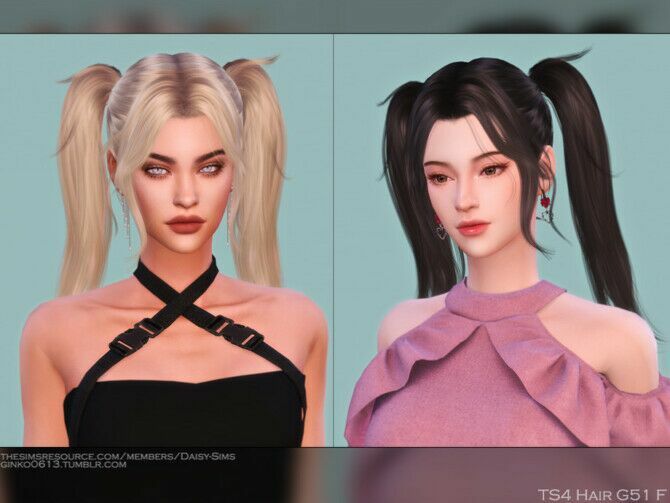 Female Hair G51 By Daisysims Sims 4 CC