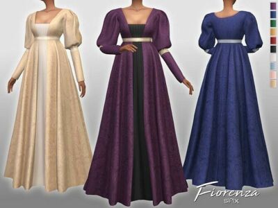 Fiorenza Formal Dress By Sifix Sims 4 CC