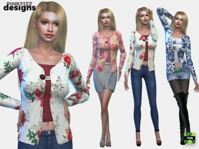 Flower Cardy By Pinkfizzzzz Sims 4 CC