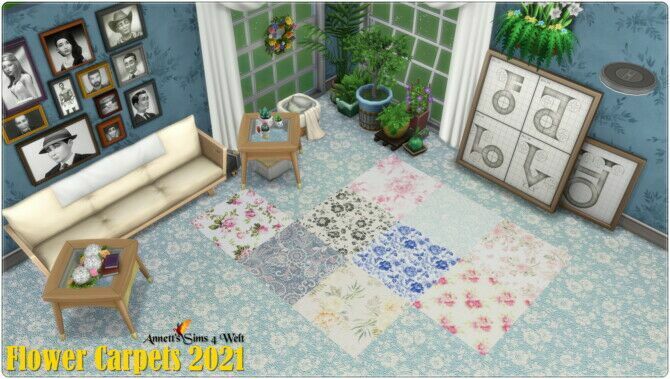 sims 4 cc flower carpets 2021 at annetts sims 4 welt 3