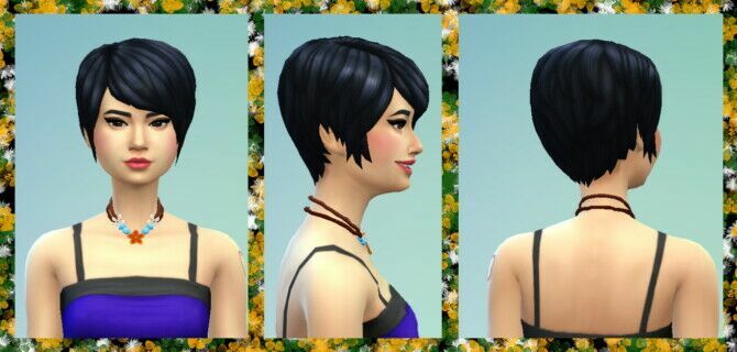 sims 4 cc flower child necklace by welshweirdo 2