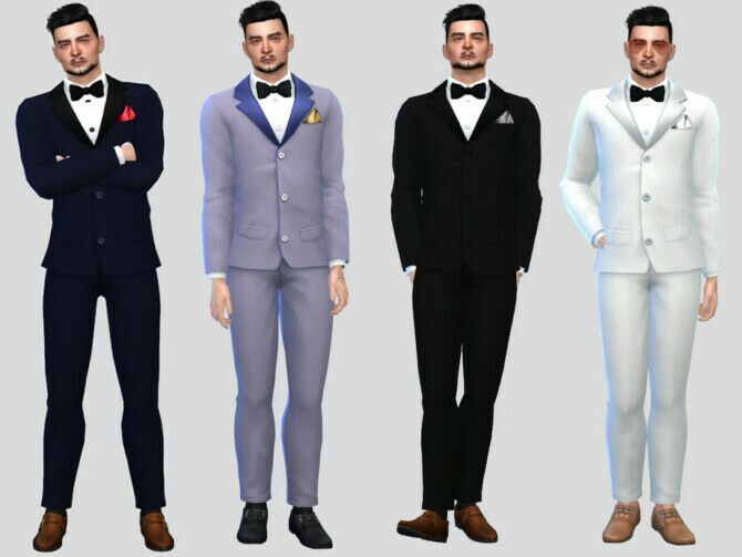 Formal Tuxedo Suit By Mclaynesims Sims 4 CC Download