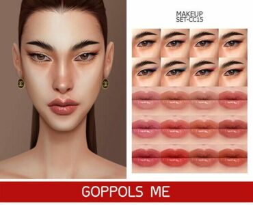 Foxy Eyes Makeup Gpme-Gold SET CC15 At Goppols ME Sims 4 CC