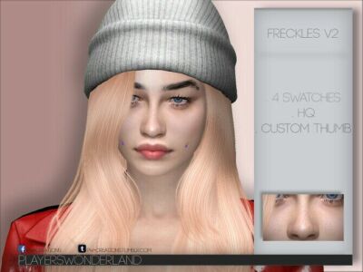 Freckles V2 By Playerswonderland Sims 4 CC