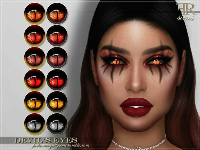 Frs Devil’s Eyes By Fashionroyaltysims Sims 4 CC