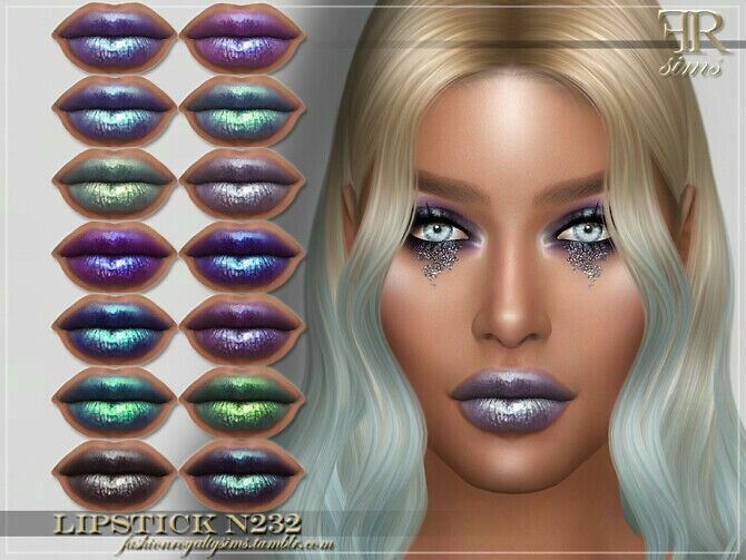 FRS Lipstick N232 By Fashionroyaltysims Sims 4 CC