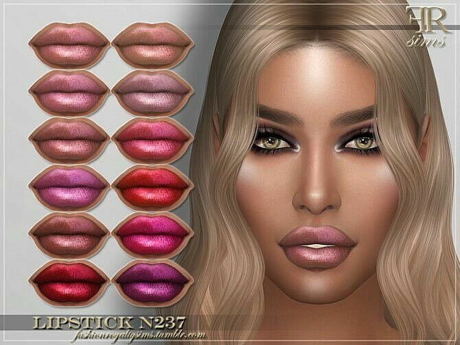 Frs Lipstick N237 By Fashionroyaltysims Sims 4 CC