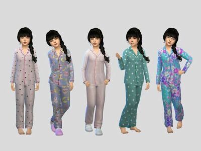 Fullbody Sleepwear Girls By Mclaynesims