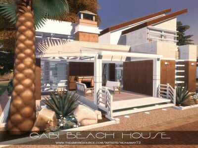 Gabi Beach House By Moniamay72 Sims 4 CC