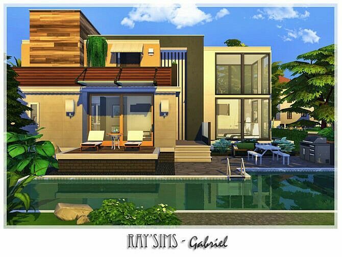 Gabriel House By Ray_Sims Sims 4 CC