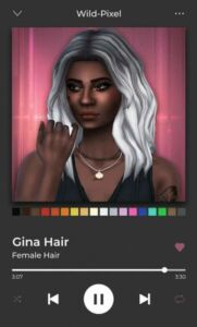 Gina Puffy Wavy Hair At Wild-Pixel Sims 4 CC